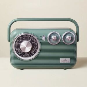 Retro Portable AM/FM Bluetooth Radio Green - Hearth & Hand with Magnolia